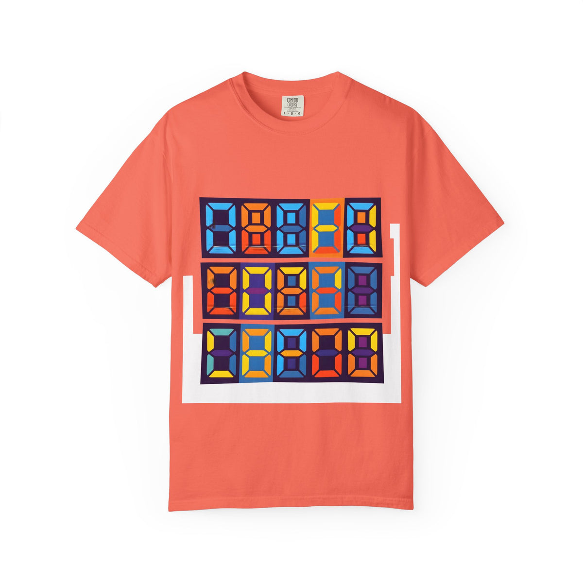 Unisex T-Shirt - Retro Tech 8-Bit Digital Display | Comfort Colors
