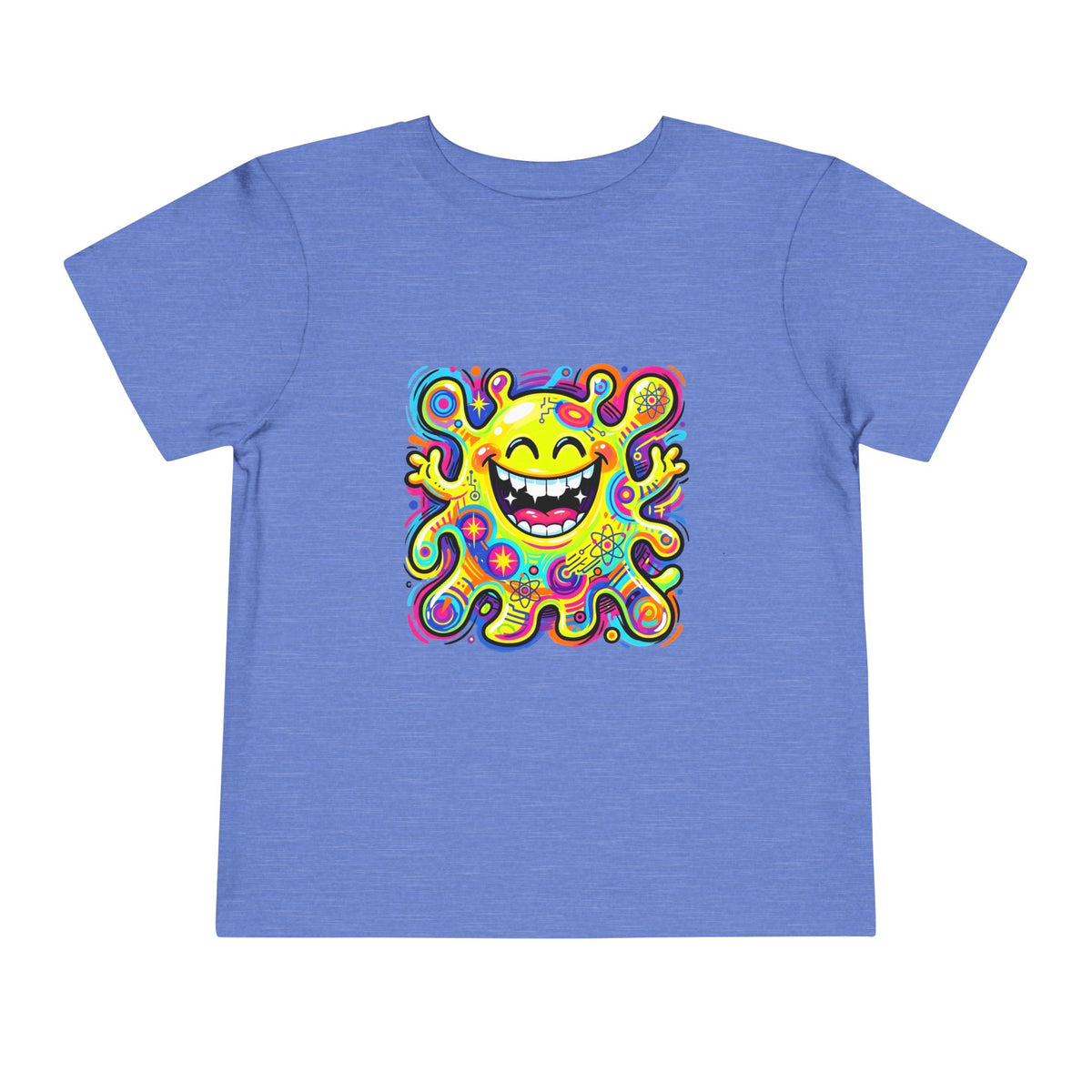 Toddler Tee - Vibrant Psychedelic Monster | Kids Abstract Cartoon Art