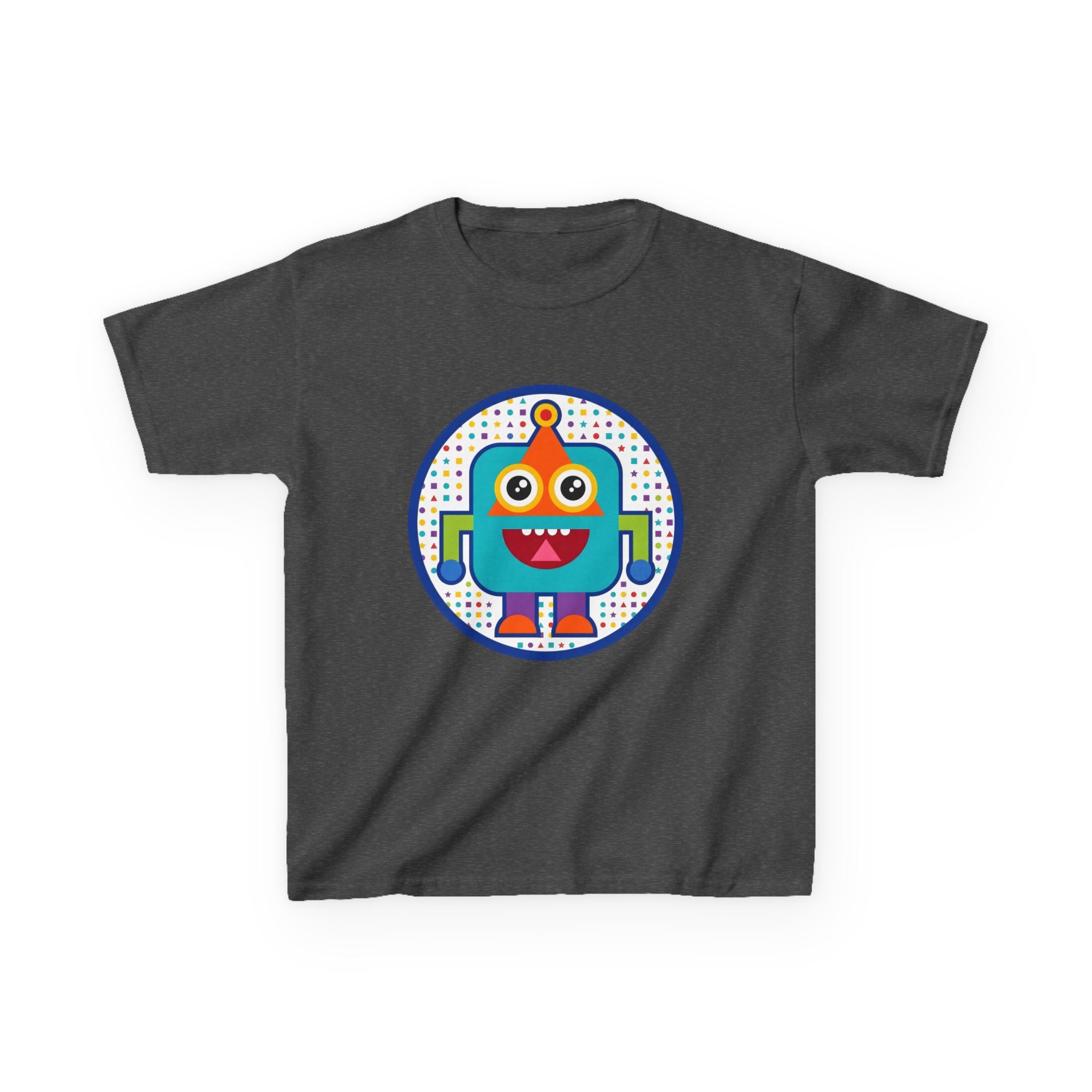 Kids Robot T-Shirt - Cute Geometric Design | Festive Party Tee