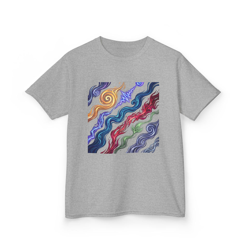 Kids Tee - Vibrant Elemental Magic Energy | Fantasy Glow