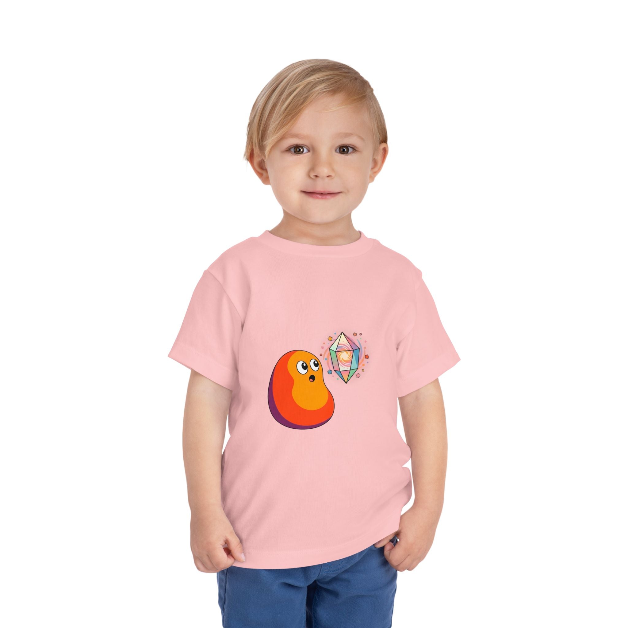 Toddler Short Sleeve Tee - Whimsical Cosmic Creature Stars