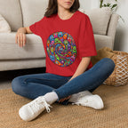 T-Shirt - Psychedelic Monster Swirl | Vibrant Alien Party