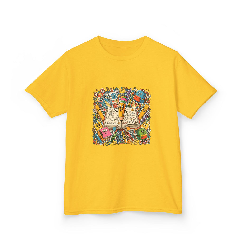 Kids Back to School Tee - Math Equations & School Supplies | 2026