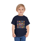 Toddler T-Shirt - Vibrant Whimsical Creatures | Doodle Art
