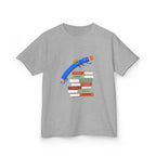 Kids Tee - Back to School Education | Books & Pencil