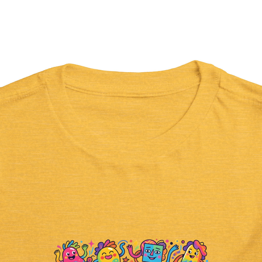 Toddler T-Shirt - Vibrant Whimsical Creatures | Doodle Art