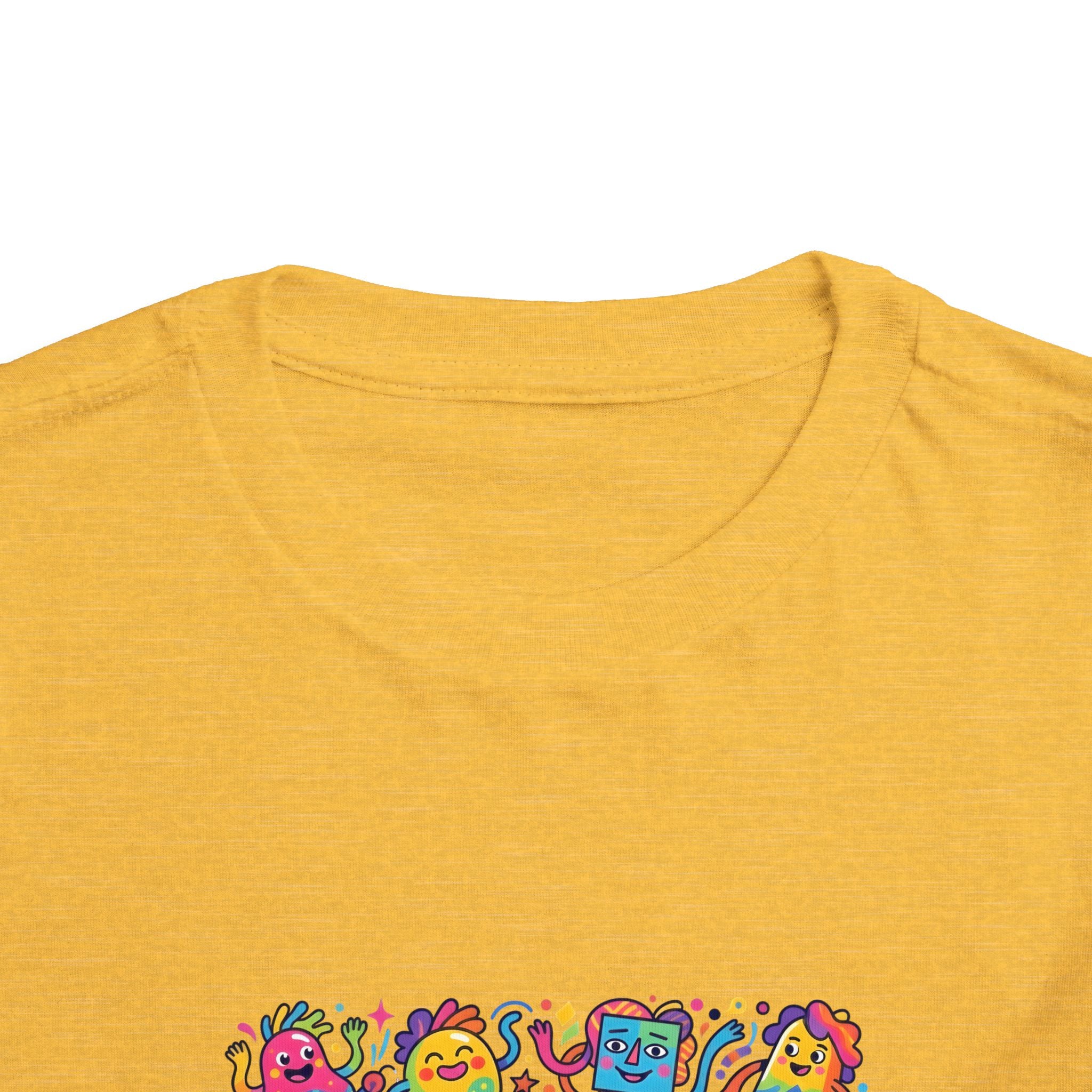 Toddler T-Shirt - Vibrant Whimsical Creatures | Doodle Art