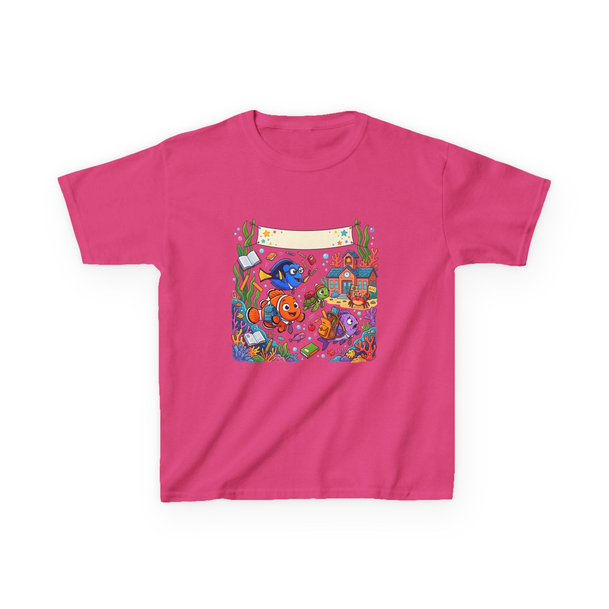 Kids T-Shirt - Whimsical Underwater School ABC | Back to School