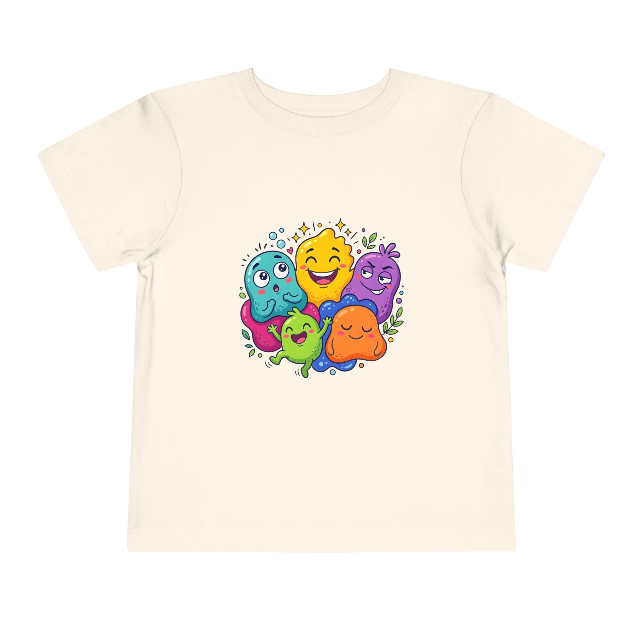 Toddler Monster Tee - Cute Happy Colorful Cartoon Kids Shirt