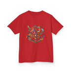 Kids Daily Routine T-Shirt - Whimsical Cartoon Machine