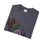 Unisex T-shirt - Dark Fantasy Celtic Skull Ankh | Garment-Dyed