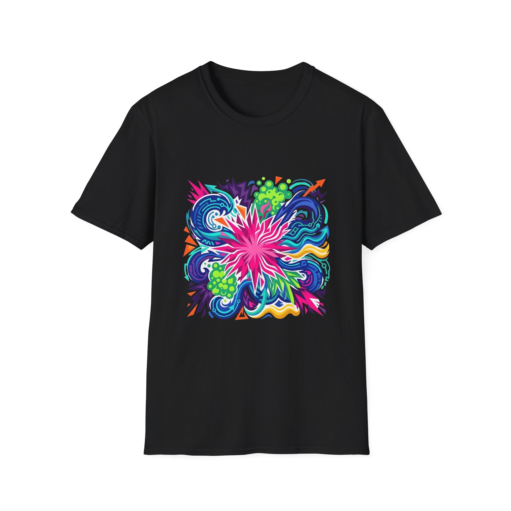 Abstract T-Shirt - Vibrant Graffiti Explosion | Unisex