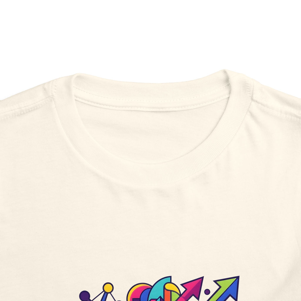 Toddler Crypto Shirt - Neon Geometric Digital Art | Blockchain Kids