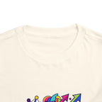 Toddler Crypto Shirt - Neon Geometric Digital Art | Blockchain Kids