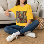 Unisex T-Shirt - Retro Psychedelic Theater Comedy Mask | Abstract Art
