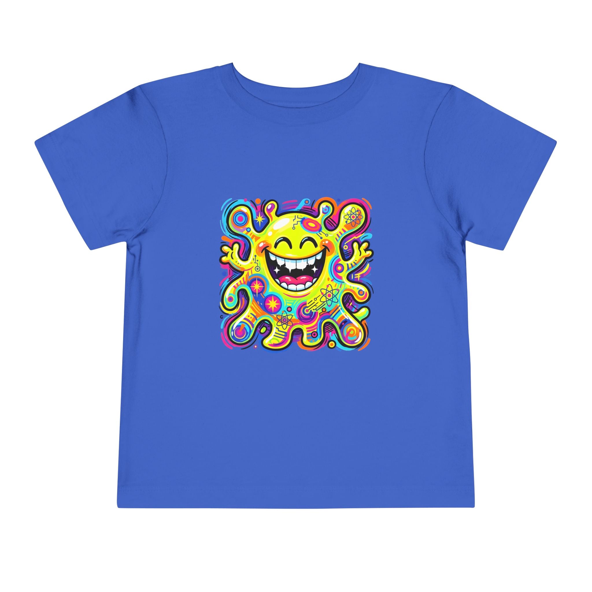 Toddler Tee - Vibrant Psychedelic Monster | Kids Abstract Cartoon Art