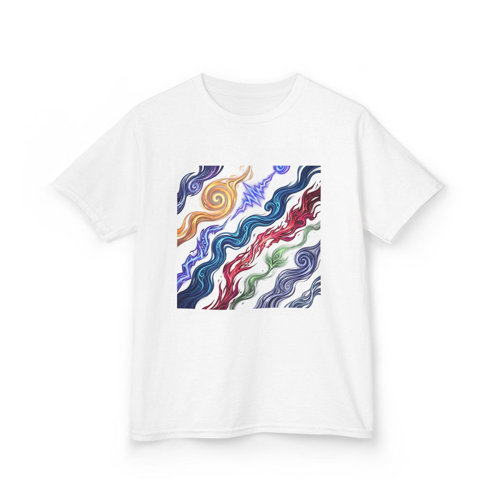 Kids Tee - Vibrant Elemental Magic Energy | Fantasy Glow