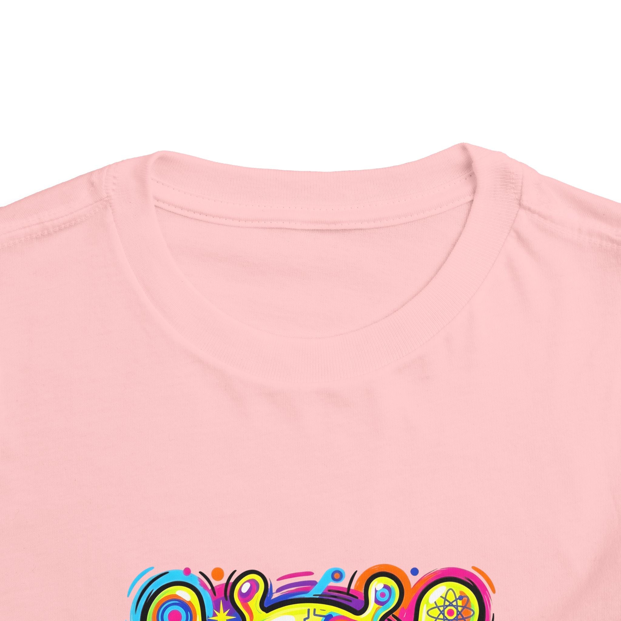 Toddler Tee - Vibrant Psychedelic Monster | Kids Abstract Cartoon Art