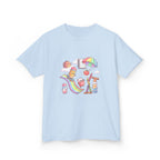 Kids Back to School Tee - Cute Faces School Supplies | Rainbow 2026