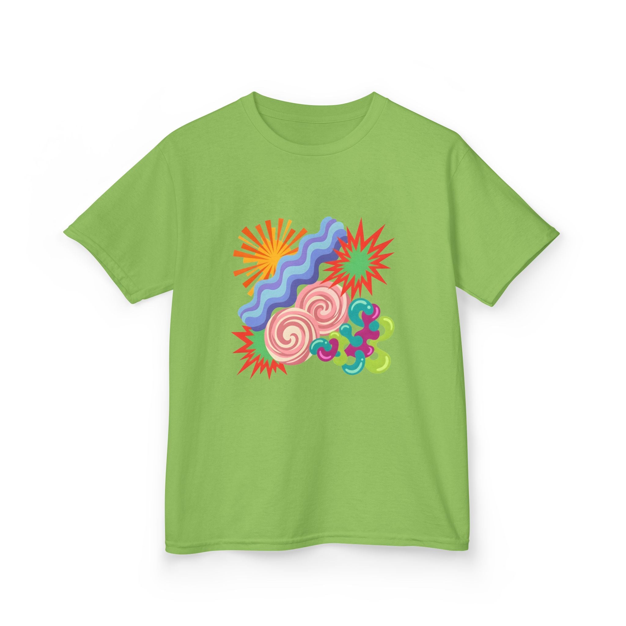Kids T-Shirt - Playful Candy Explosion Abstract Art