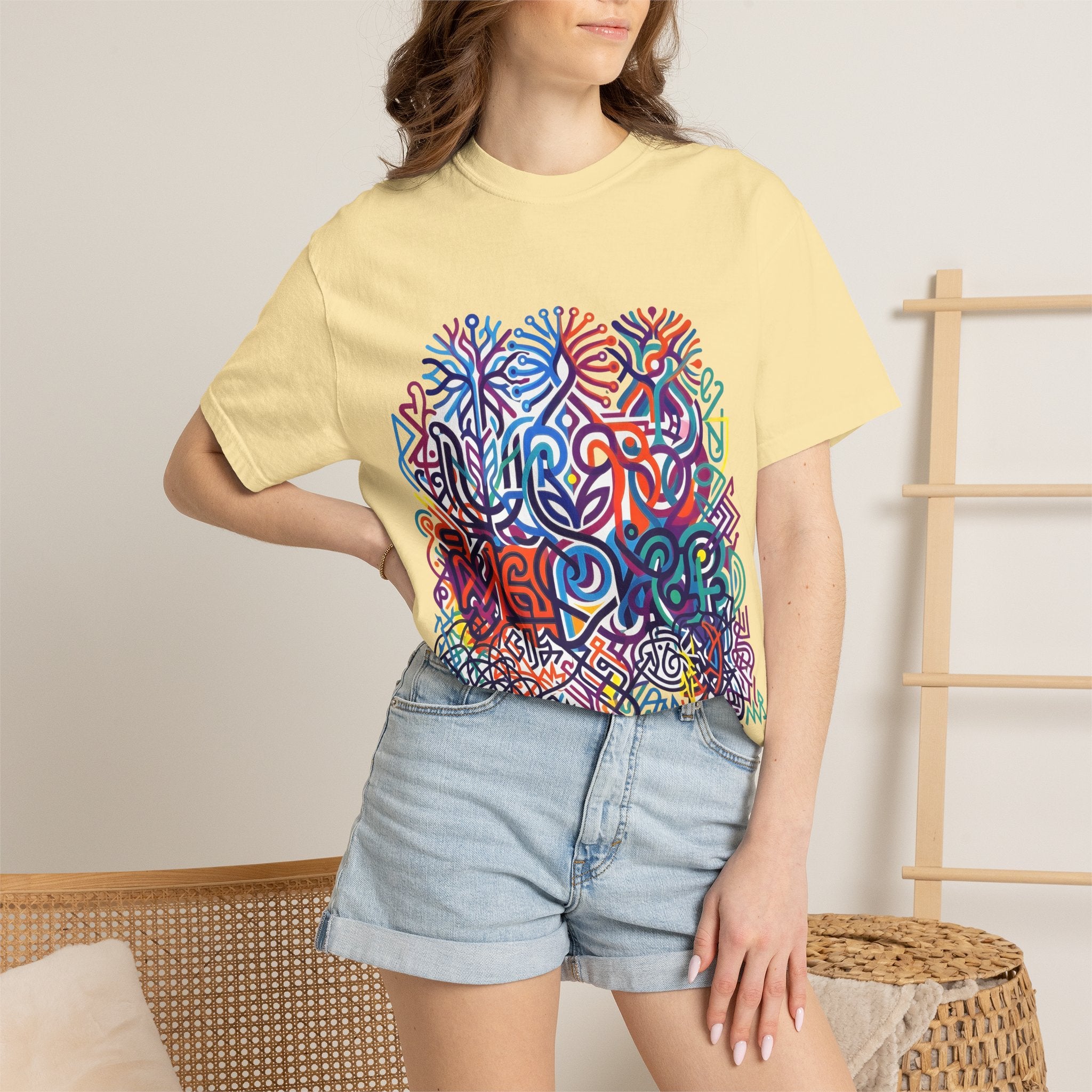 Unisex T-Shirt - Modern Abstract Organic Geometric Art | Comfort
