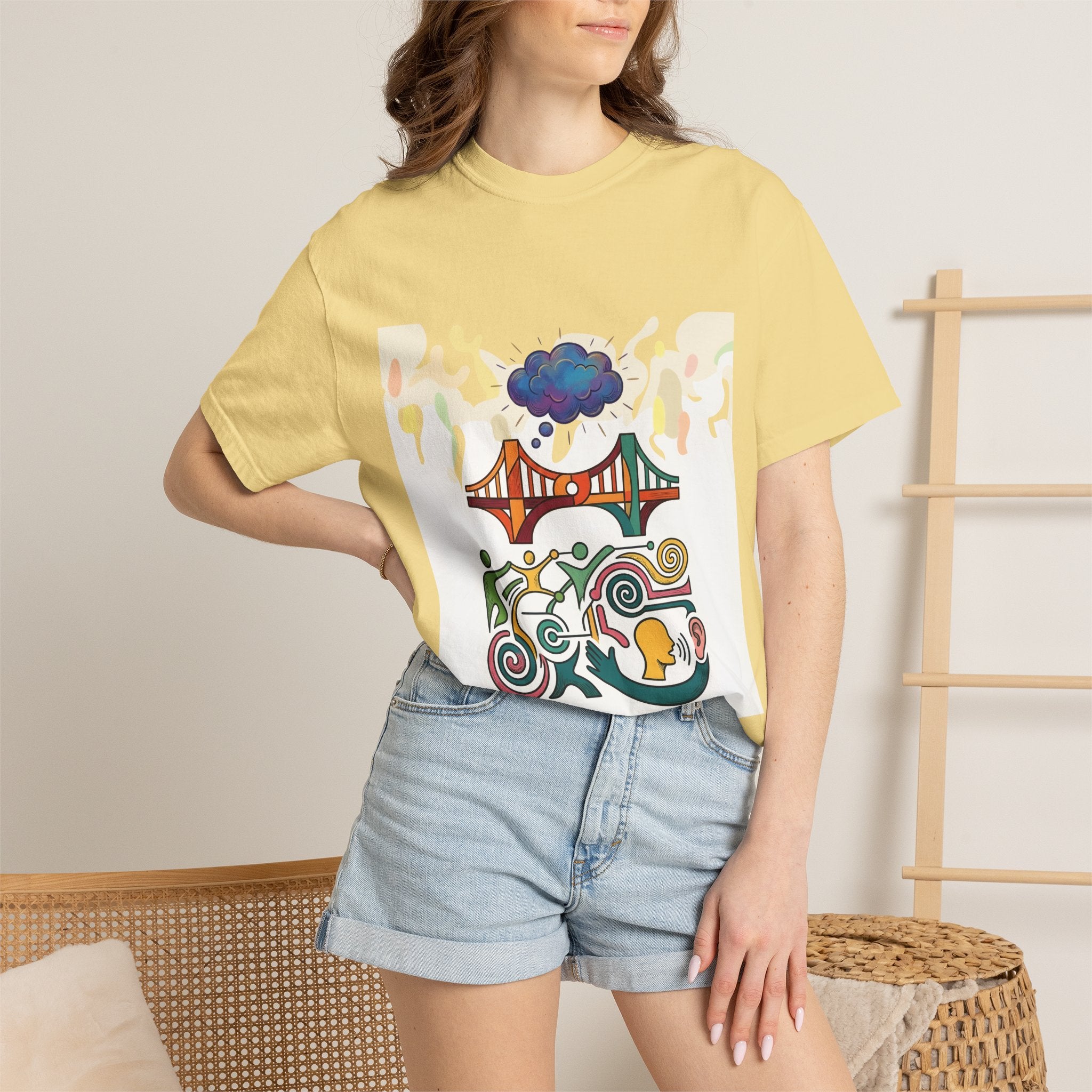Comfort Colors T-shirt - Symbolic Connection | Abstract Communication