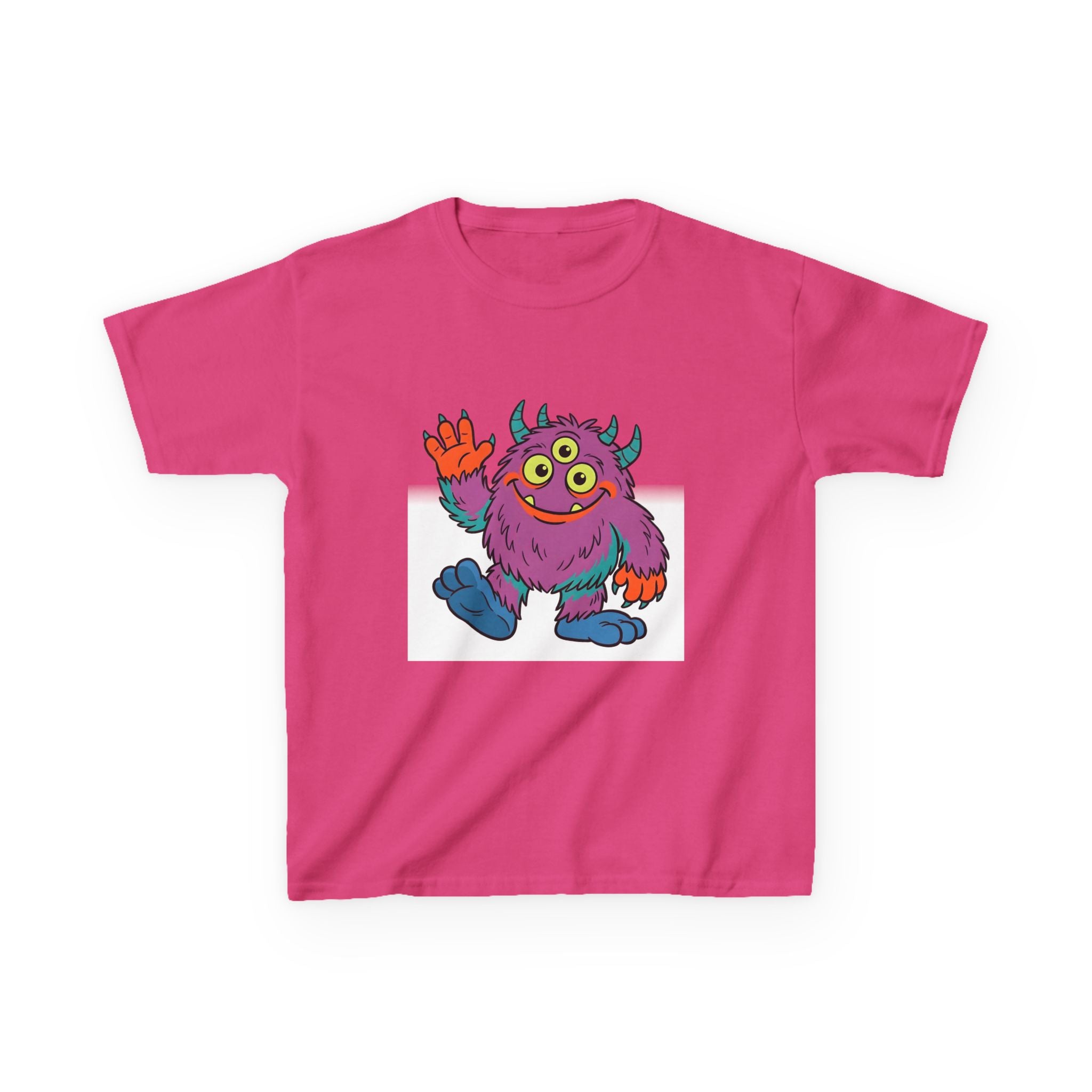Kids T-Shirt - Cute 3-Eyed Monster Cartoon | Colorful & Fun