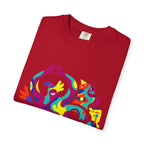 Garment-Dyed T-shirt - Joyful Abstract Creatures | Whimsical Graphic