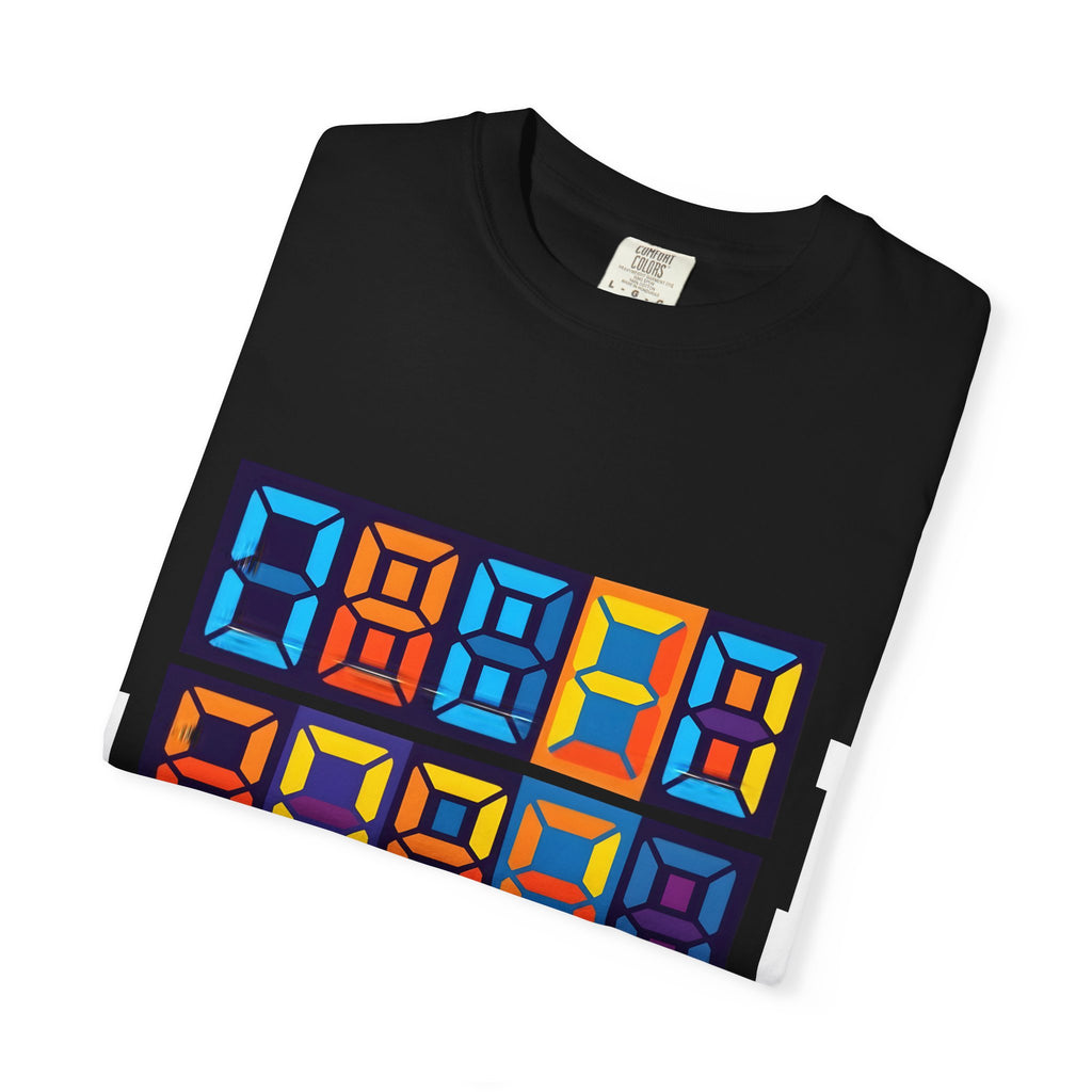 Unisex T-Shirt - Retro Tech 8-Bit Digital Display | Comfort Colors