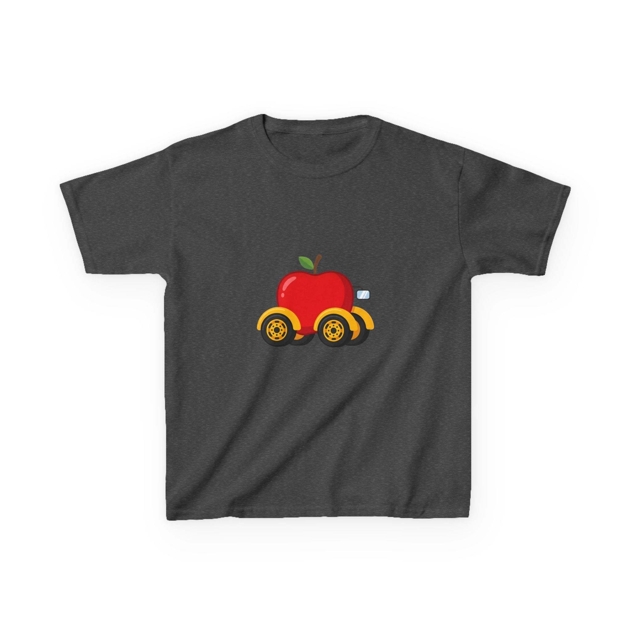 Kids T-Shirt - Apple On Wheels Graphic | Whimsical Fruit Car