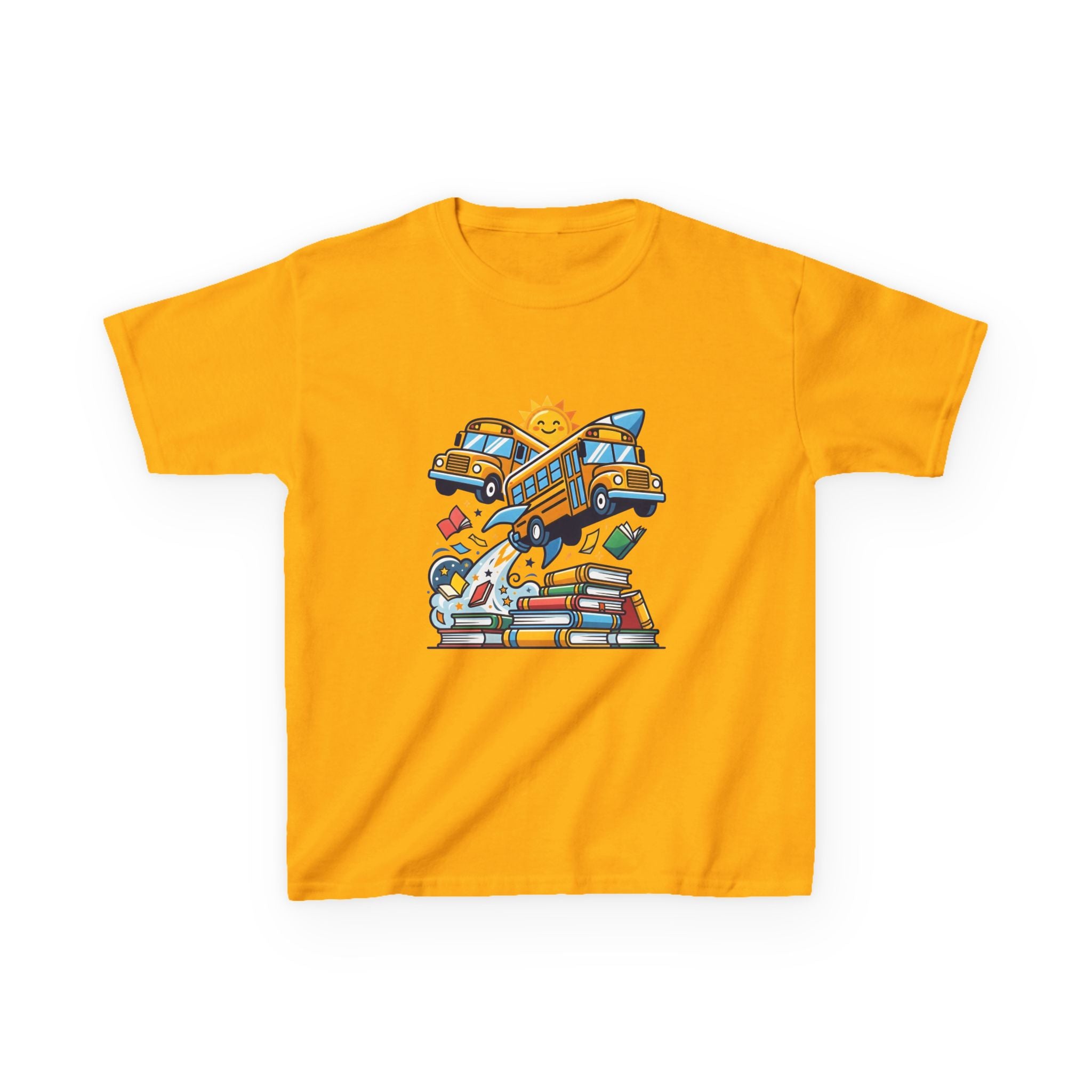 Kids Back to School T-Shirt - Rocket Bus Adventure | First Day
