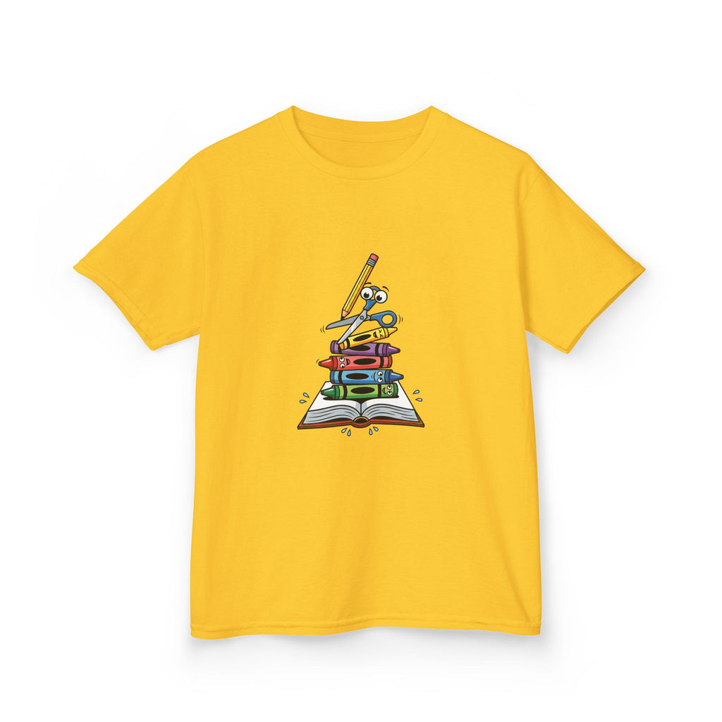 Back to School Kids Tee - Art Supplies Fun Design | 2026