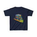 Kids T-Shirt - Vibrant Geometric Animal Bus Adventure