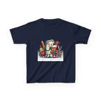 Kids Cartoon T-Shirt - Mischievous School Supplies & Stationery