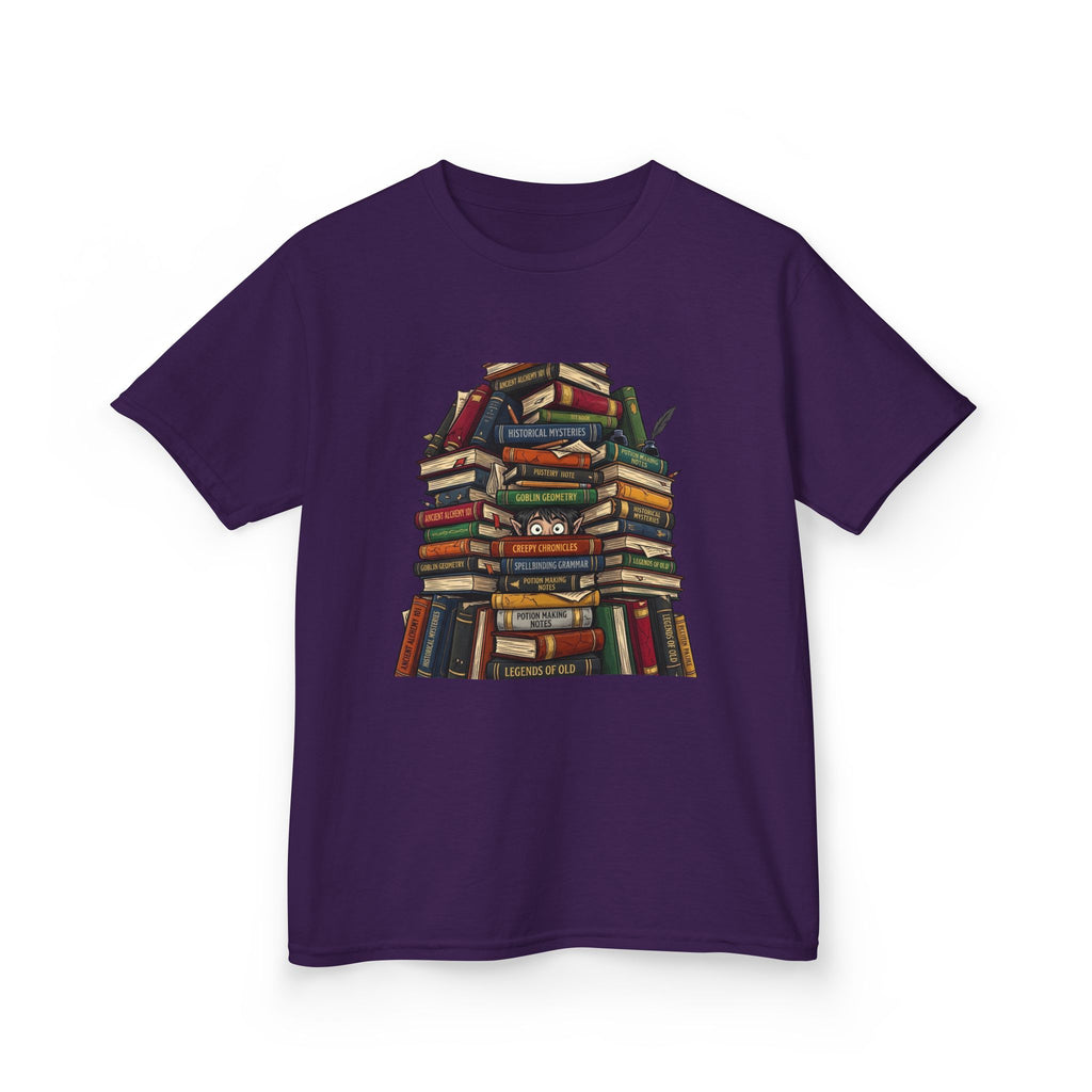 Kids Magic Studies Tee - Whimsical Fantasy Books & Goblin Geometry