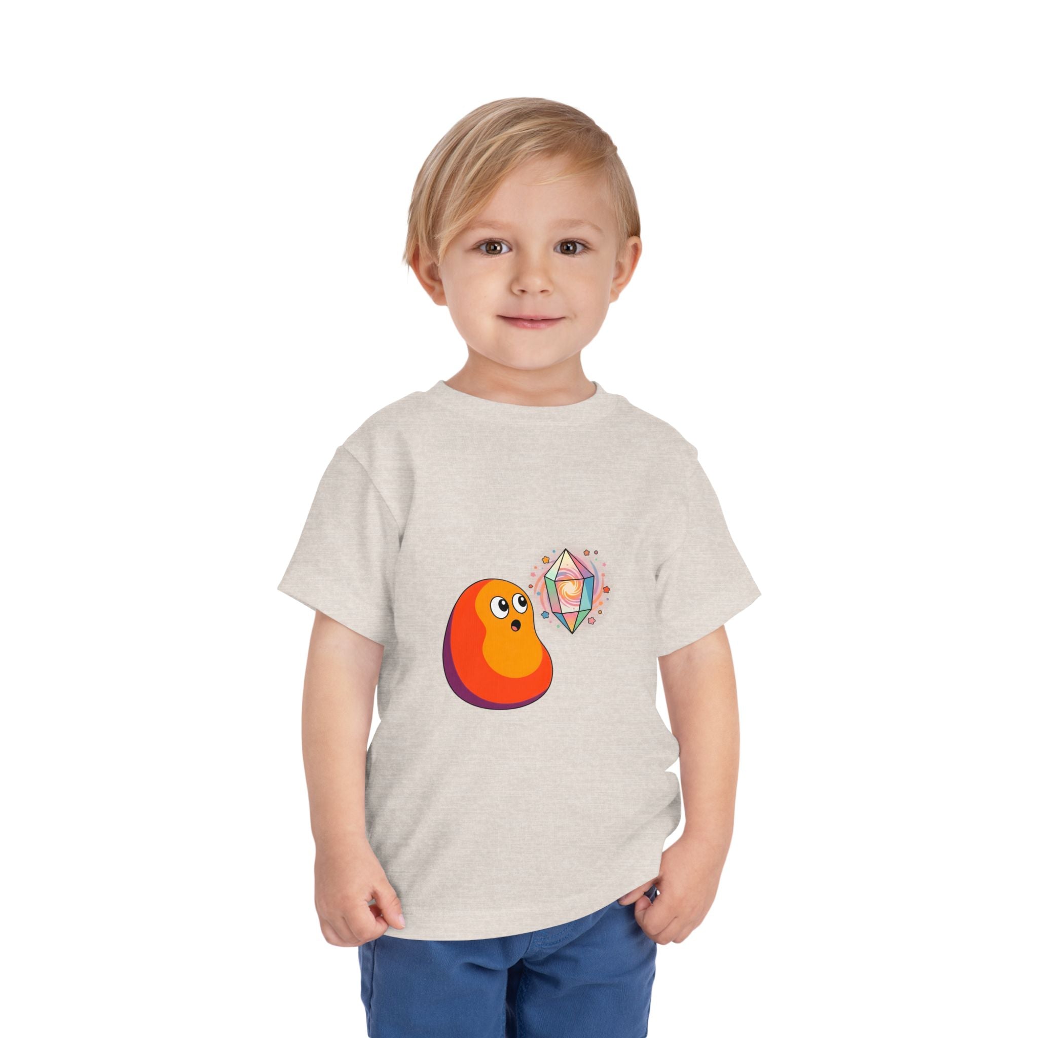 Toddler Short Sleeve Tee - Whimsical Cosmic Creature Stars