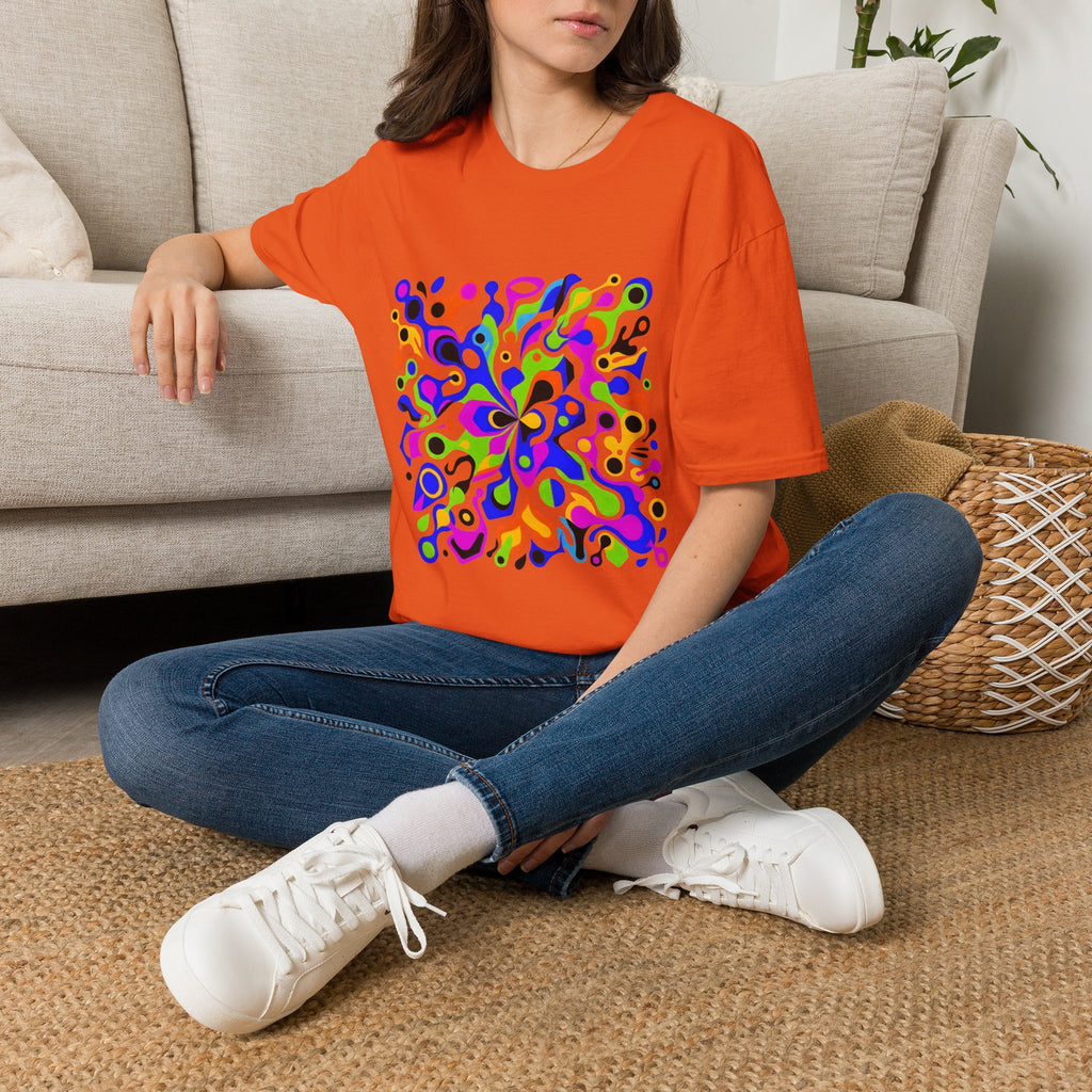 Unisex T-Shirt - Vibrant Organic Abstract | Psychedelic Flow