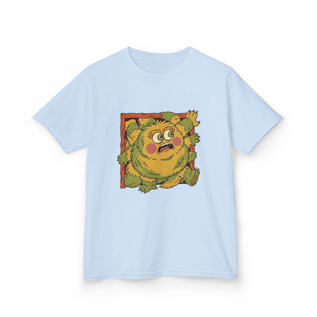 Kids Monster Tee - Whimsical Box Surprise Cartoon | Retro Colors