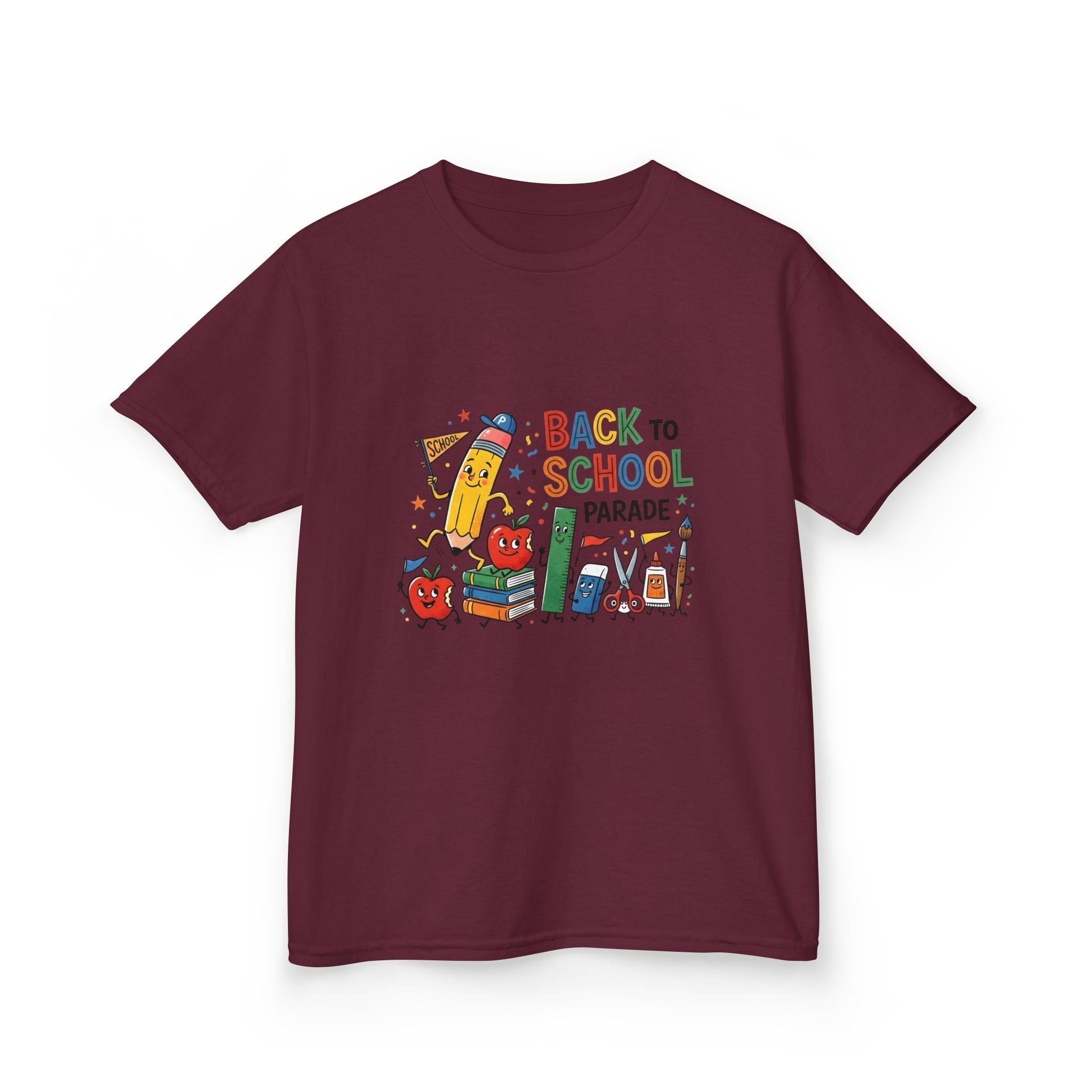 Kids Back to School Tee - Playful SCHOOL Supplies | First Day