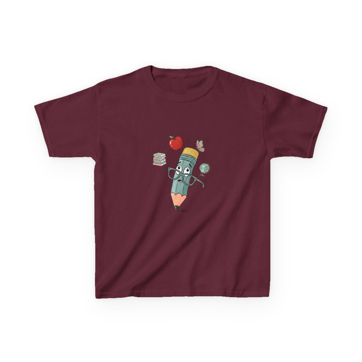 Kids School T-Shirt - Hand-Drawn Whimsical Learning Design