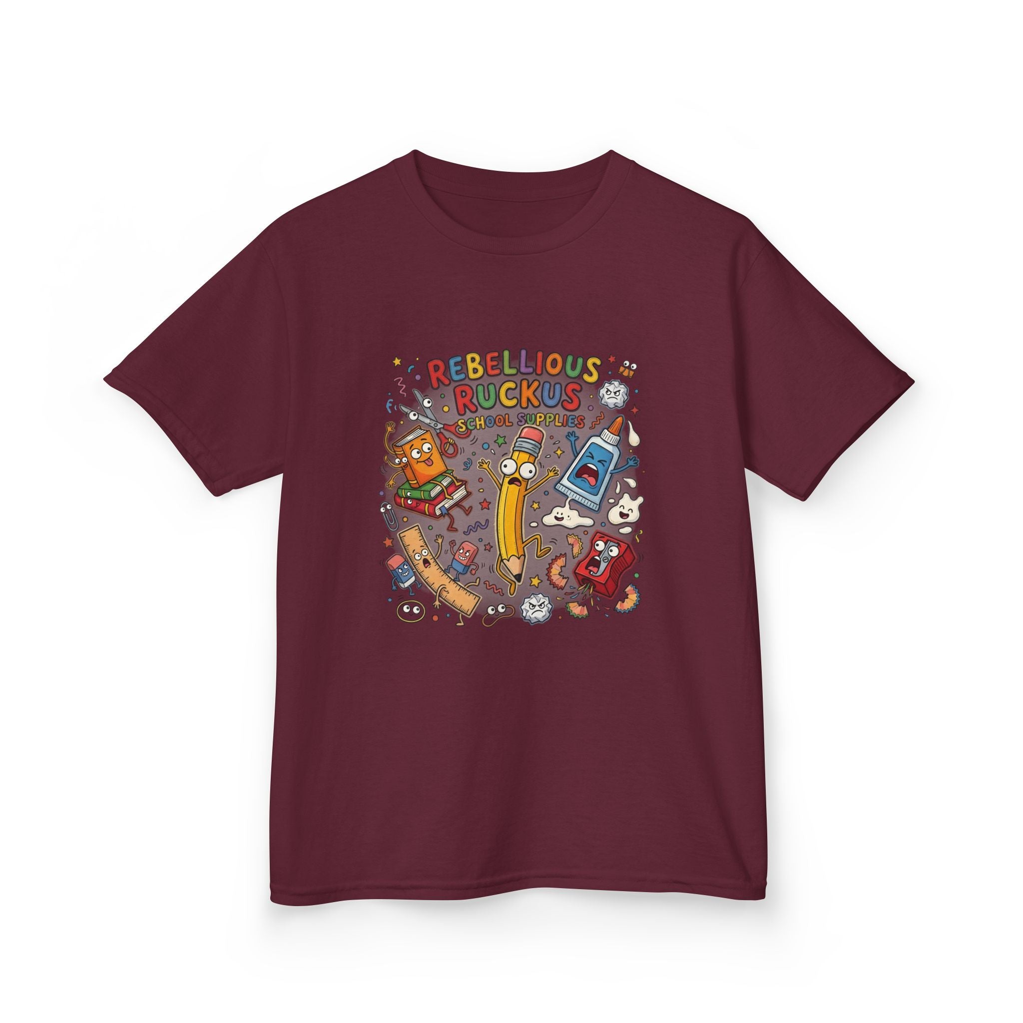 Kids Tee - Rebellious Ruckus School Supplies T-Shirt