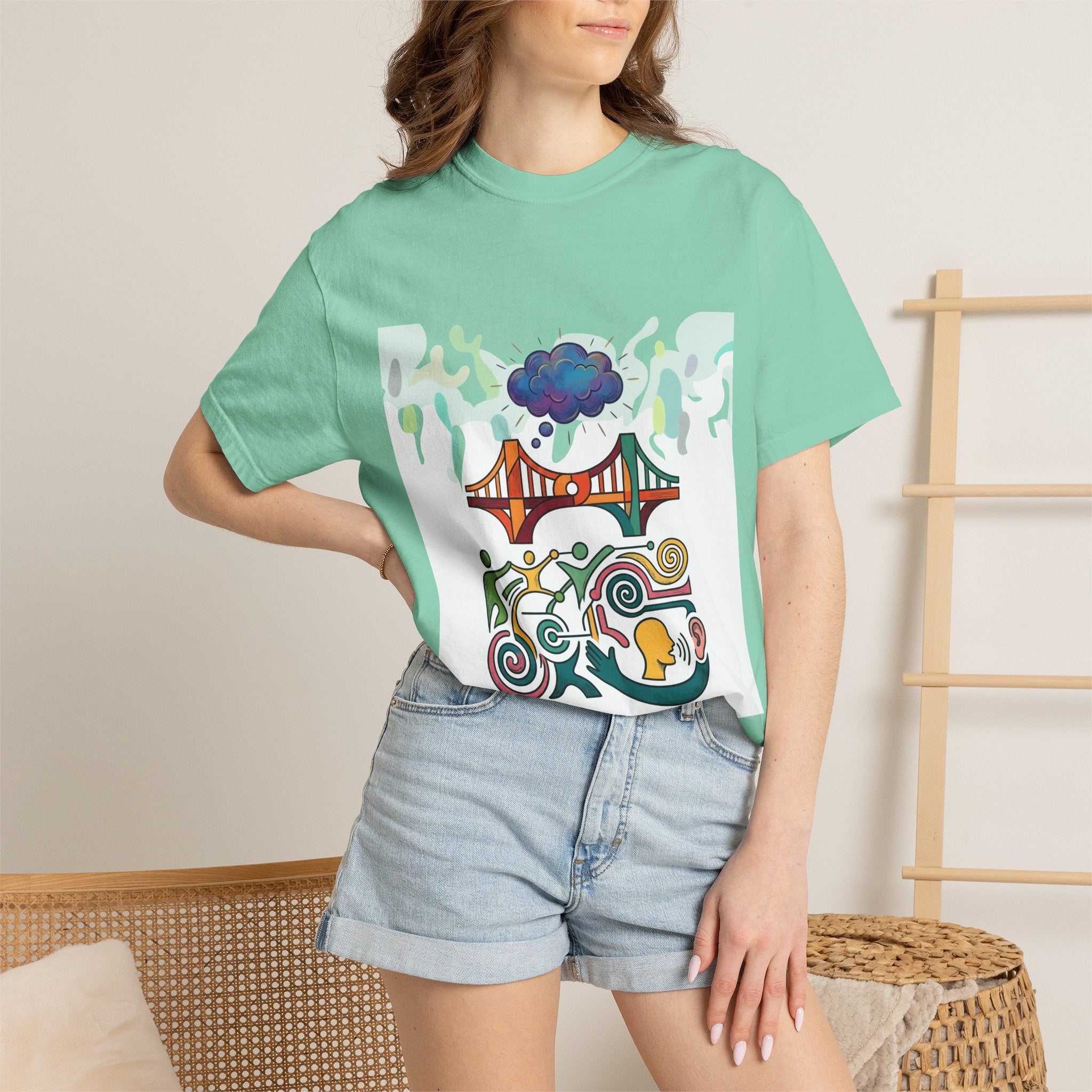 Comfort Colors T-shirt - Symbolic Connection | Abstract Communication