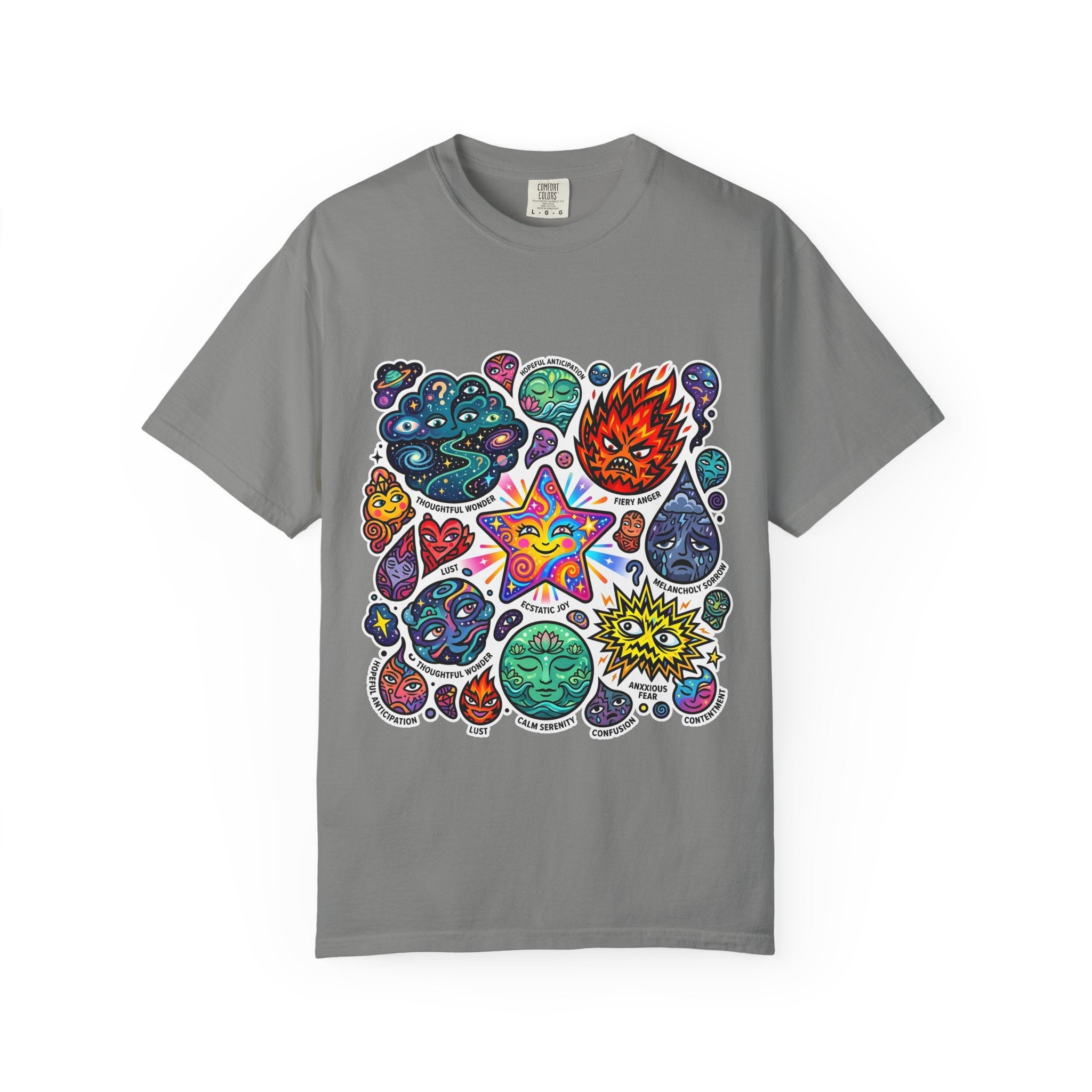 Comfort Colors T-Shirt - Psychedelic Emotions Art | Mental Health