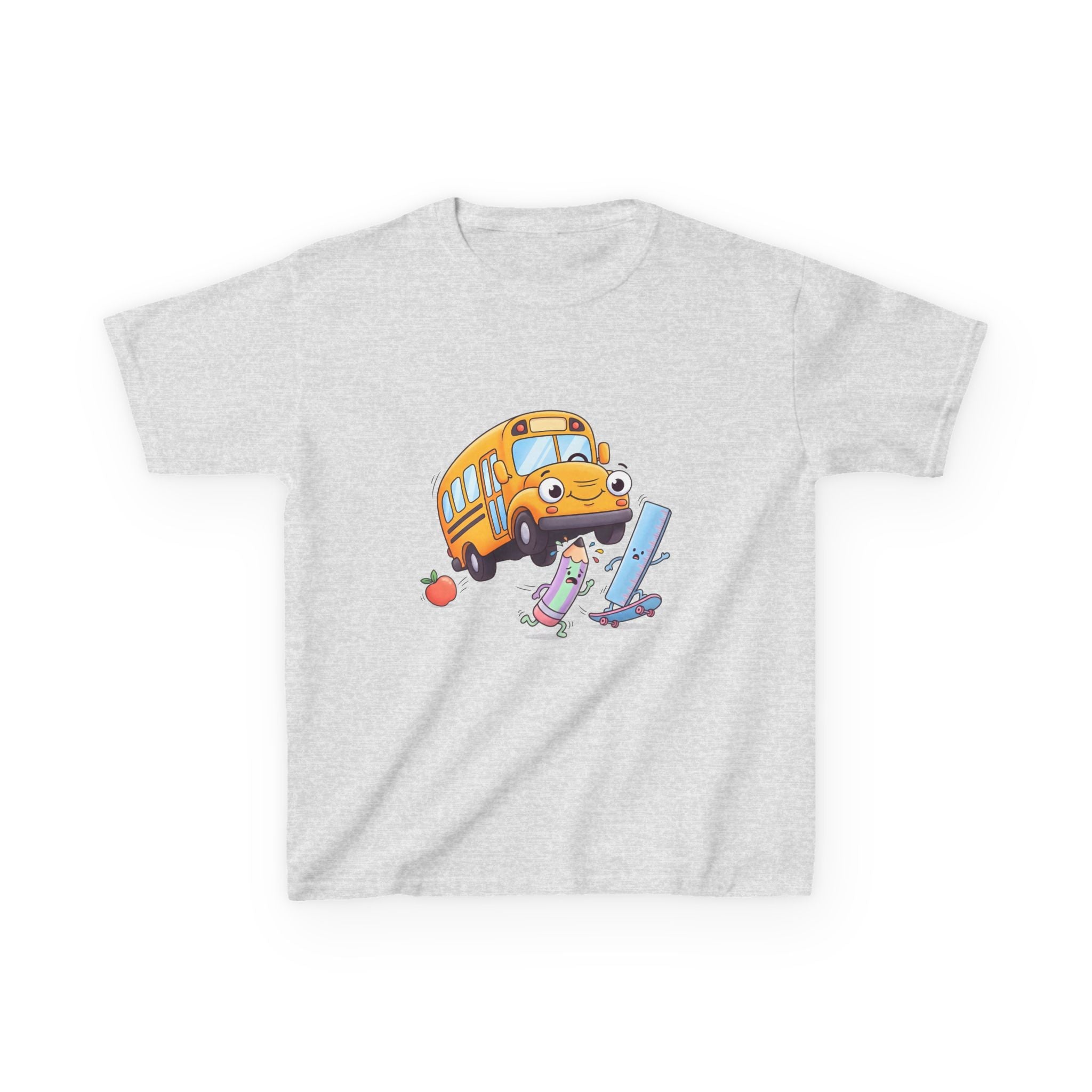 Kids School Bus Tee - Cute School Supplies Shirt | Back to School 2026