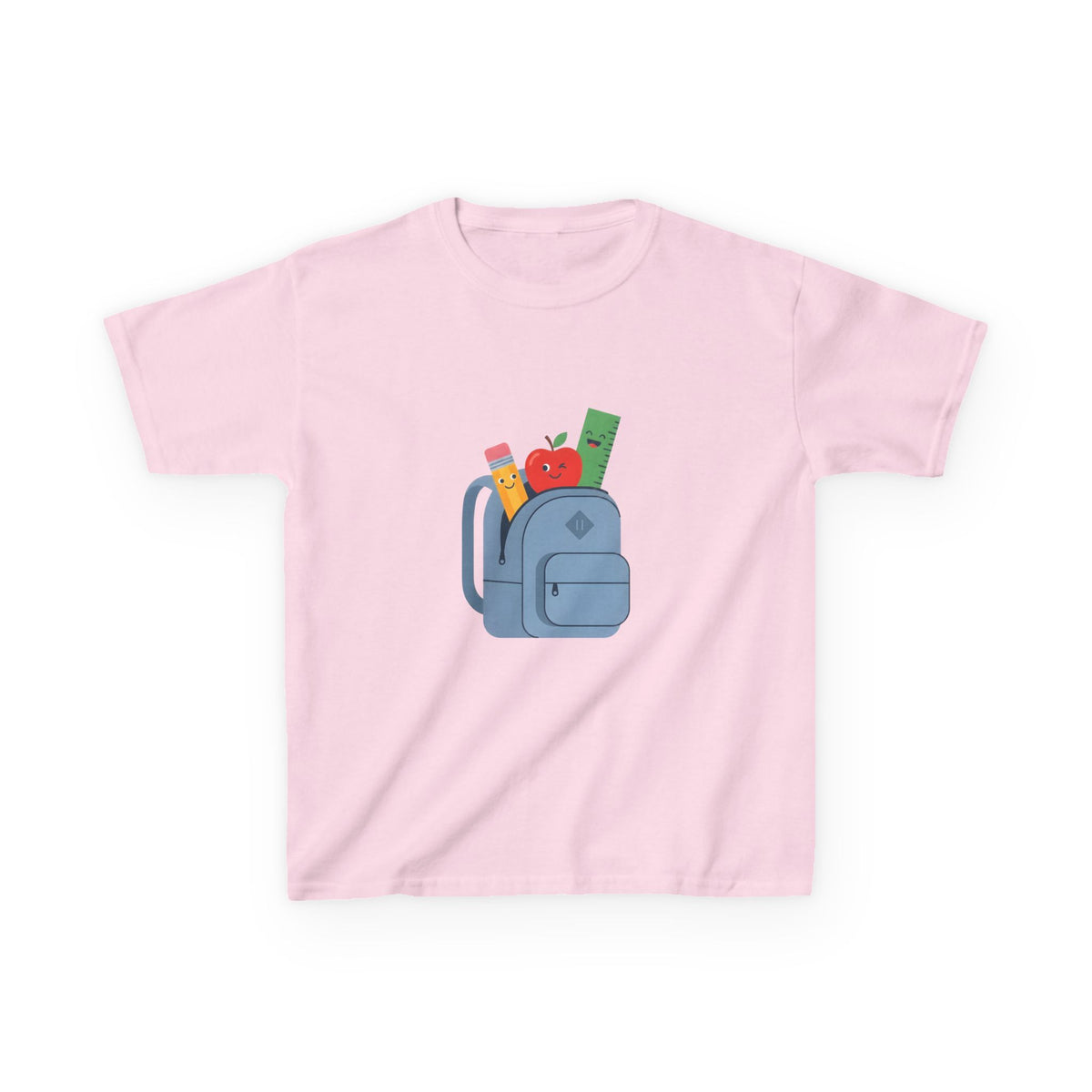 Kids Back to School Tee - Cute School Supplies Cartoon | 2026