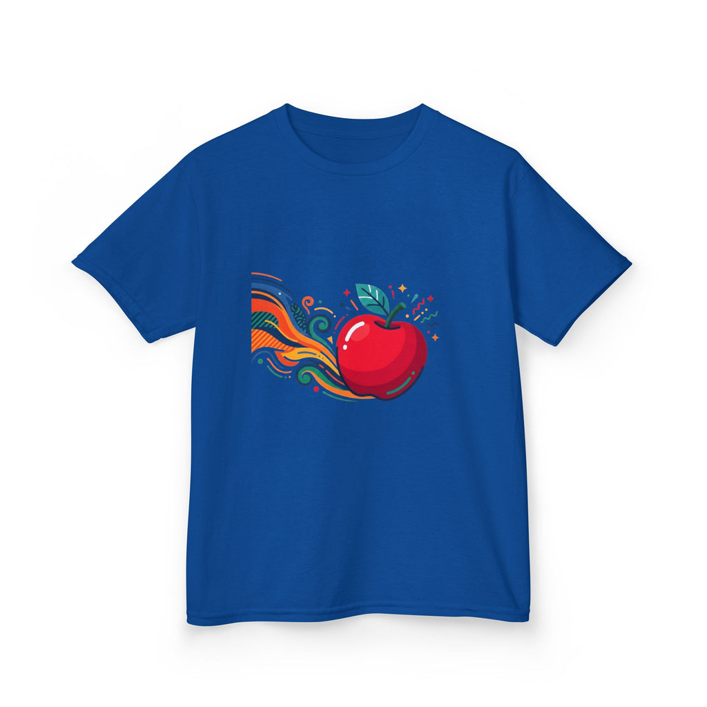 Kids Abstract Fruit Tee - Vibrant Apple Art | Creative Design