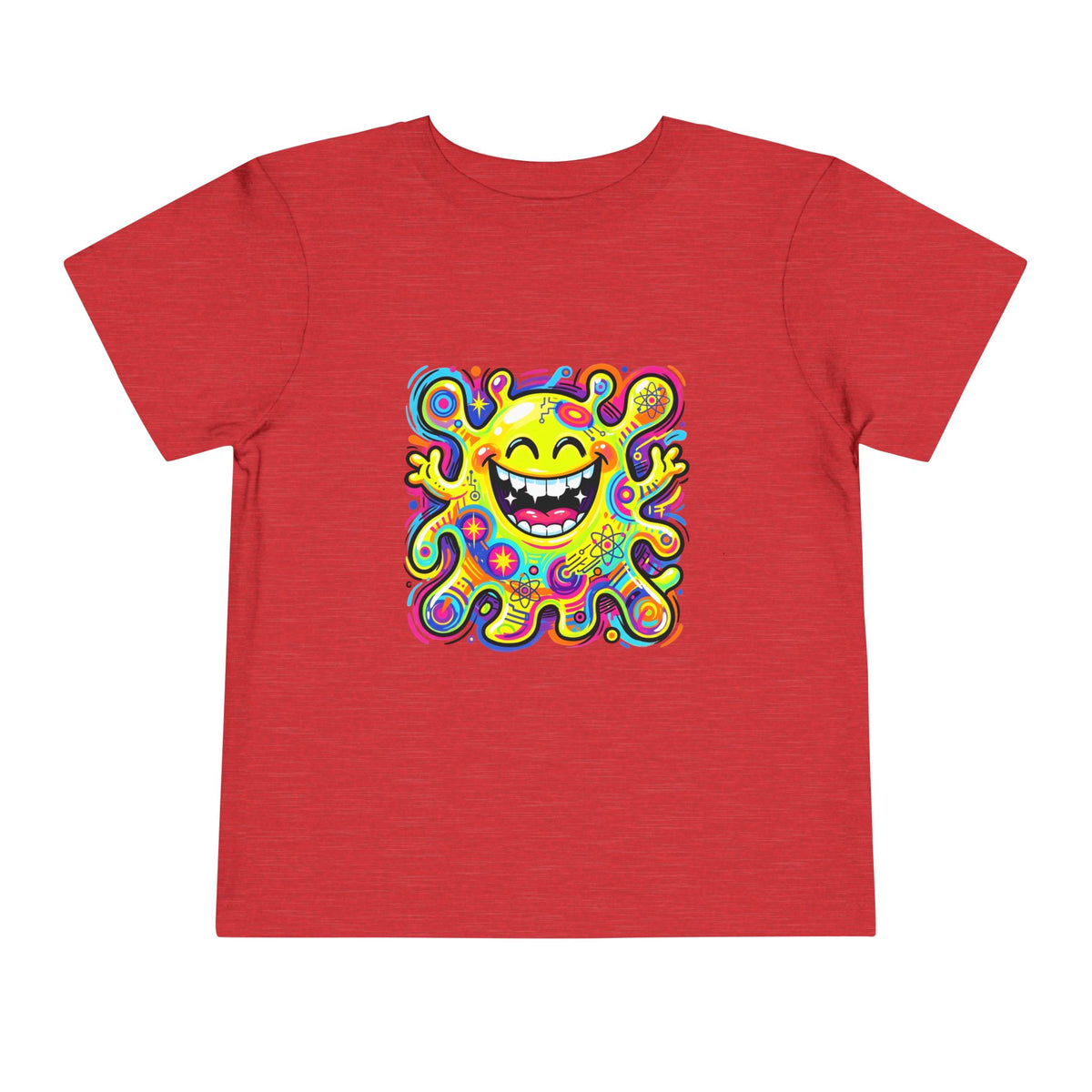 Toddler Tee - Vibrant Psychedelic Monster | Kids Abstract Cartoon Art