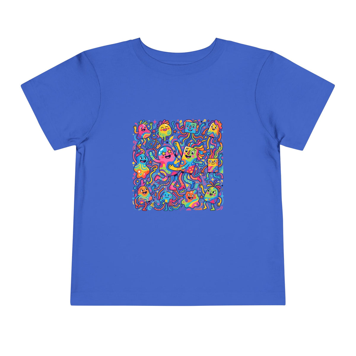 Toddler T-Shirt - Vibrant Whimsical Creatures | Doodle Art