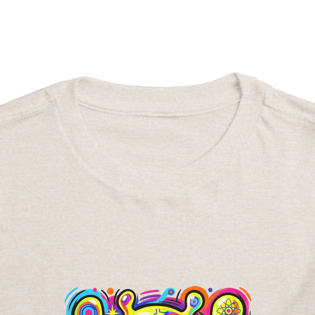 Toddler Tee - Vibrant Psychedelic Monster | Kids Abstract Cartoon Art