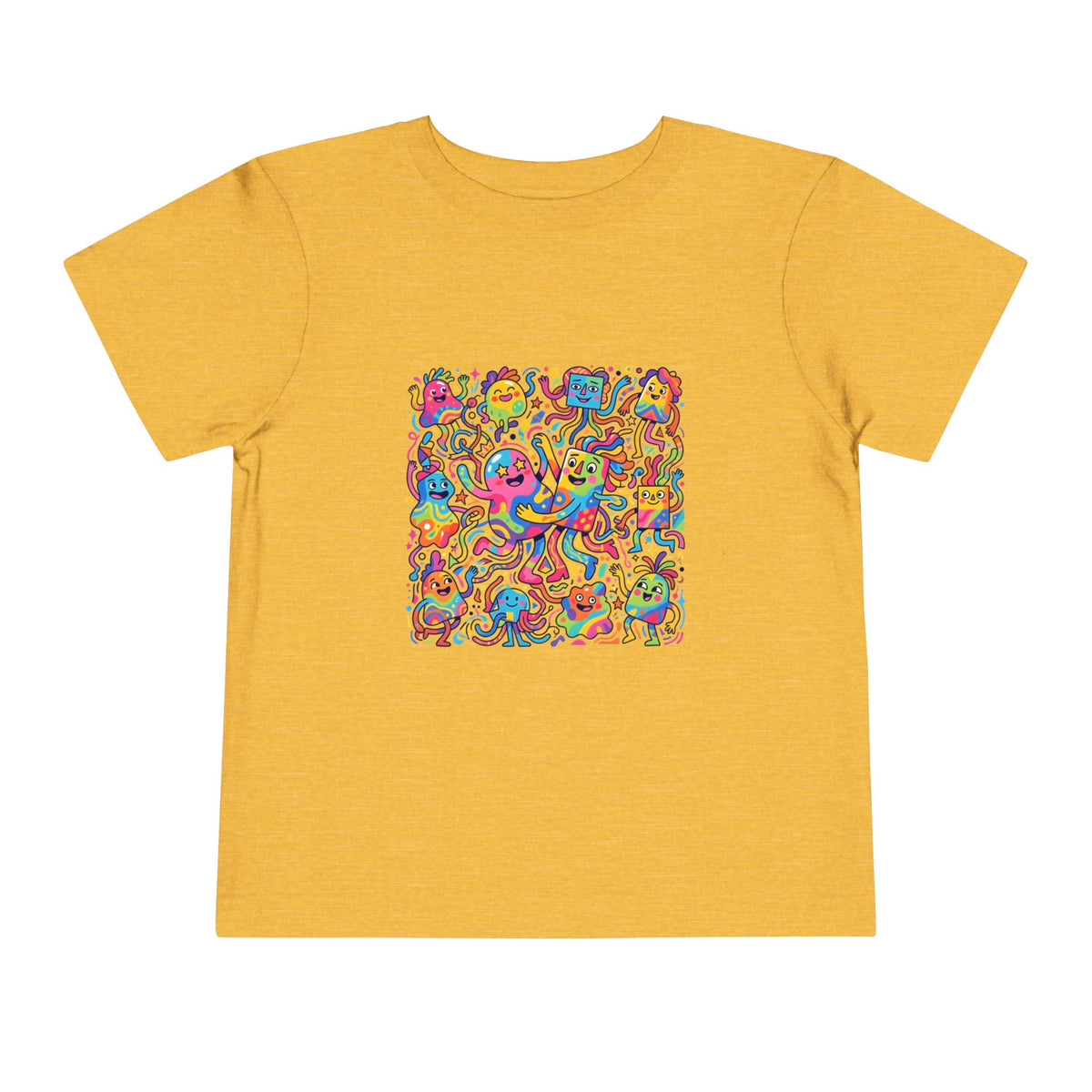 Toddler T-Shirt - Vibrant Whimsical Creatures | Doodle Art